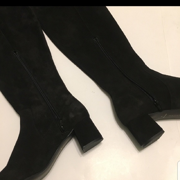 Genuine suede over the knee boots - Picture 3 of 5